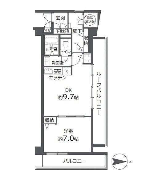 クレール駒込 間取図・土地図