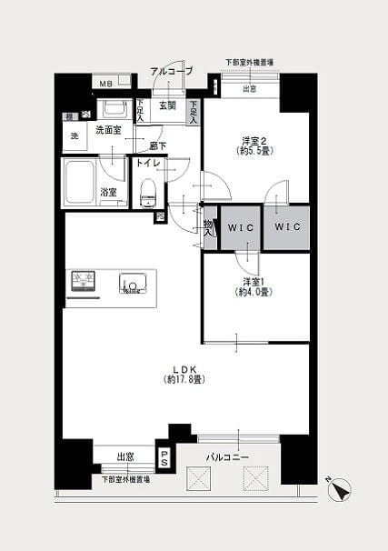 シーアイマンション根津宮永 間取図・土地図