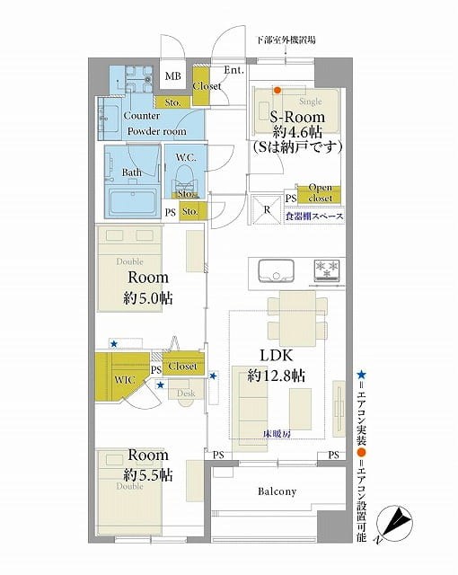ランドステージ文京千石 間取図・土地図