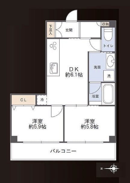 小石川ハイツ 間取図・土地図