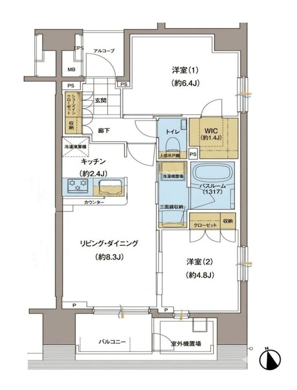 ガーラ・レジデンス本郷三丁目 間取図・土地図