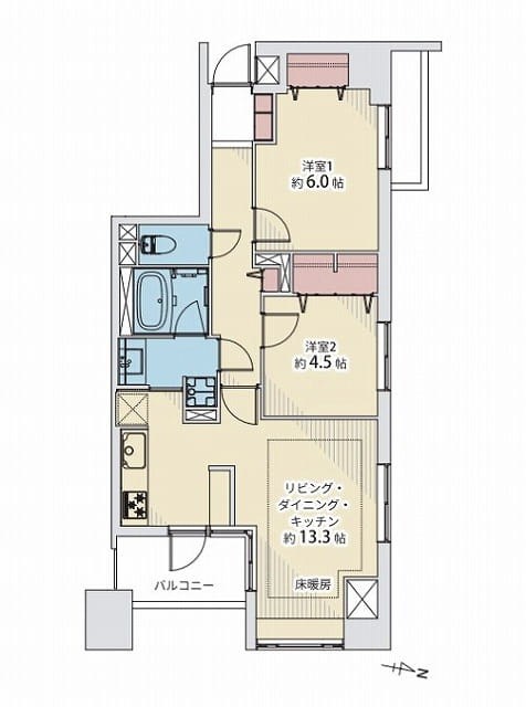 ファミールヒルズ本郷東大前 間取図・土地図