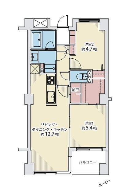 ヴィラージュ白山 間取図・土地図