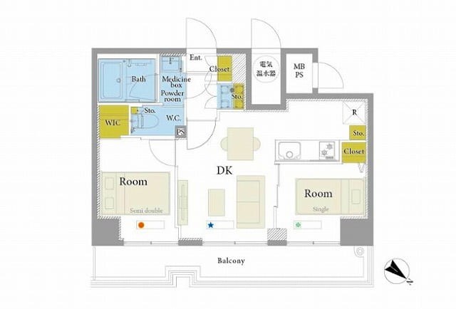 プレジデントハイツ根津 間取図・土地図