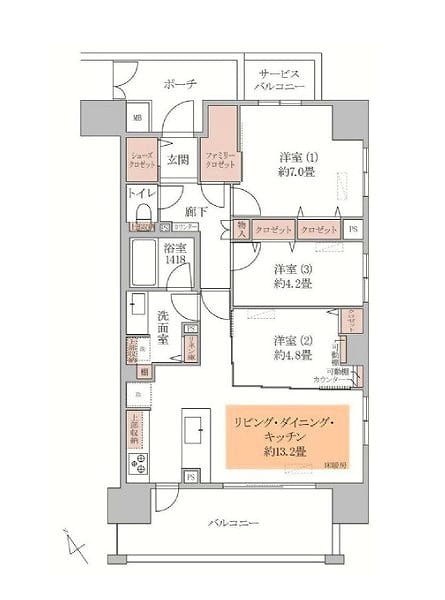 小石川アインス 間取図・土地図