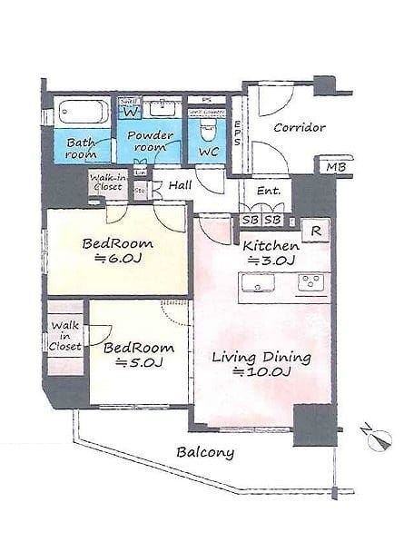 シェフルール文京茗荷谷 間取図・土地図
