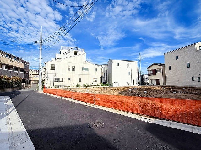 売主│北区田端1丁目　建築条件付き土地　全7区画 現地写真（前面道路含む現地写真）