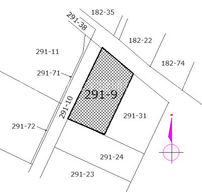新屋南浜町　土地 間取図・土地図