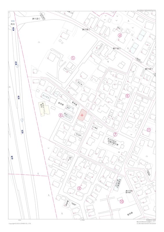 新屋南浜町　土地 全体区画図