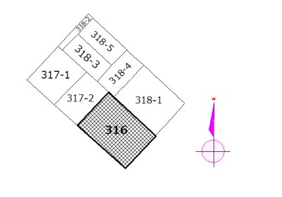 新屋比内町　土地 間取図・土地図