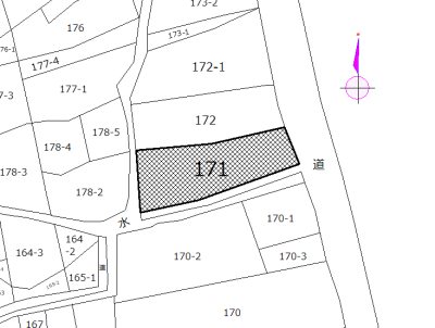 横手市増田町増田字下川原　土地 間取図・土地図