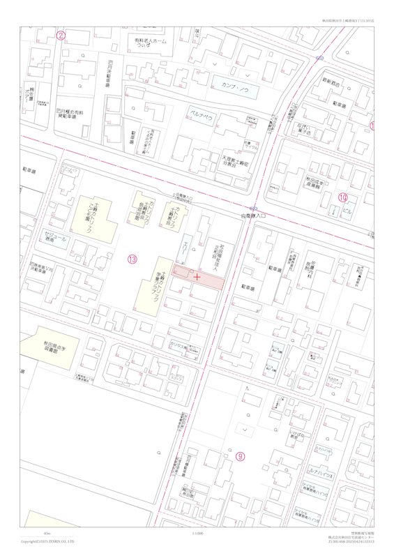 土崎港南三丁目　中古住宅 全体区画図