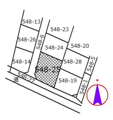 新屋豊町　土地 間取図・土地図