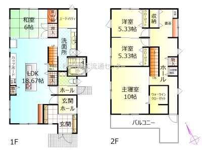 桜台三丁目　中古住宅 間取図・土地図