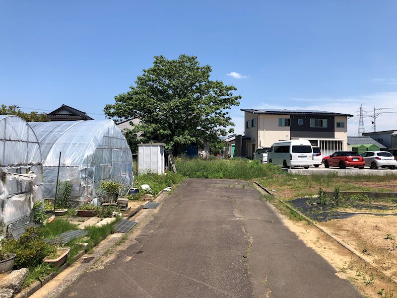 あわら市中番売土地 現地写真（前面道路含む現地写真）