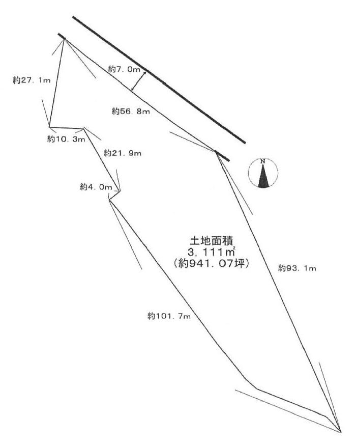 高槻市松が丘4丁目　売土地 間取り図