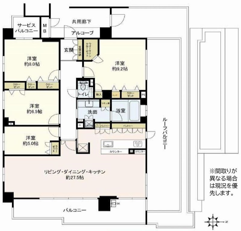 プレサンスグラン茨木弐番館  間取り図