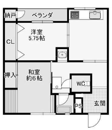 城第一マンション　  間取り図