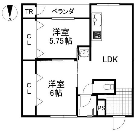 城第一マンション 間取り図