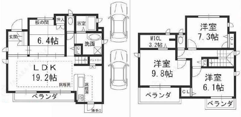 茨木市彩都あさぎ5丁目　中古一戸建 オーナーチェンジ 間取り図