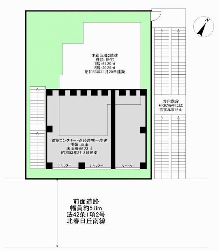 茨木市北春日丘3丁目　売土地 間取り図