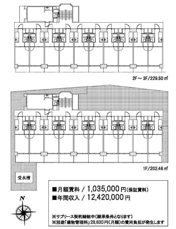 1棟収益　プレアール蔵垣内 間取り図