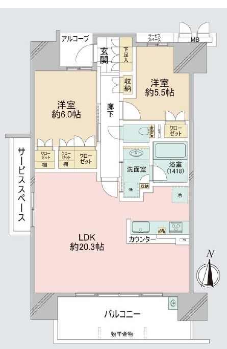 ジオ高槻大畑町    間取り図