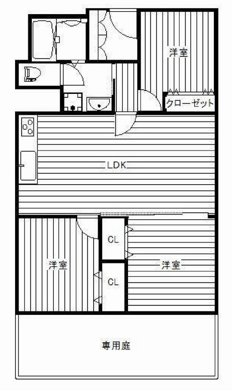 北摂マンション   間取り図