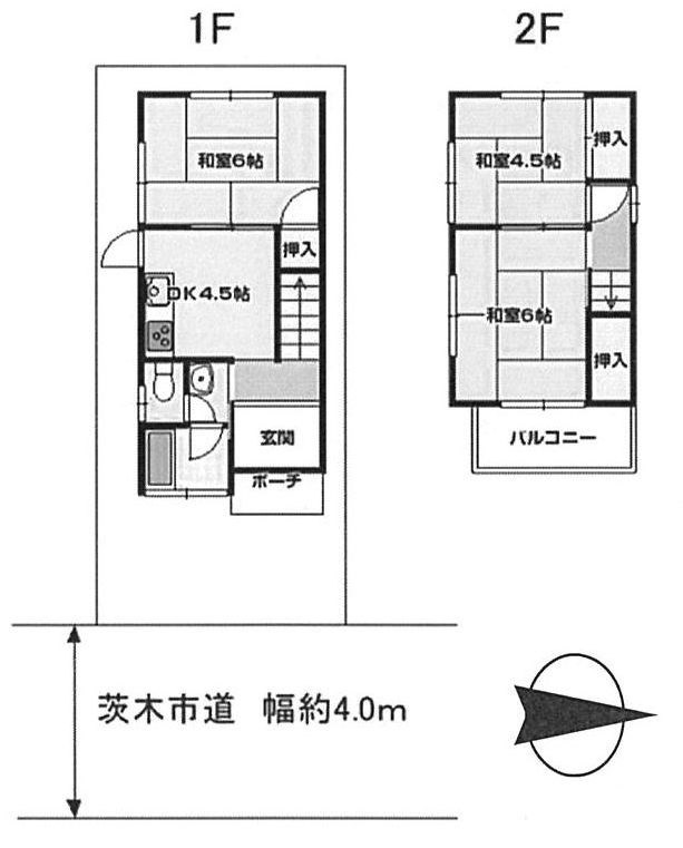 茨木市郡3丁目　売土地 間取り図