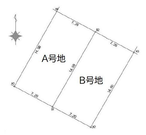 高槻市安岡寺町3丁目　売土地B号地 間取り図
