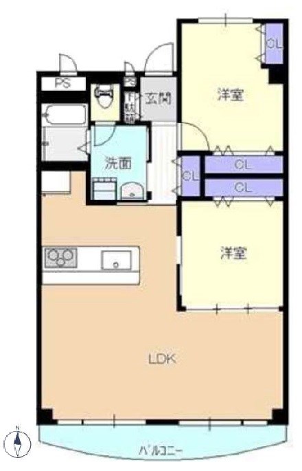 南茨木駅前ハイタウンB棟    間取り図