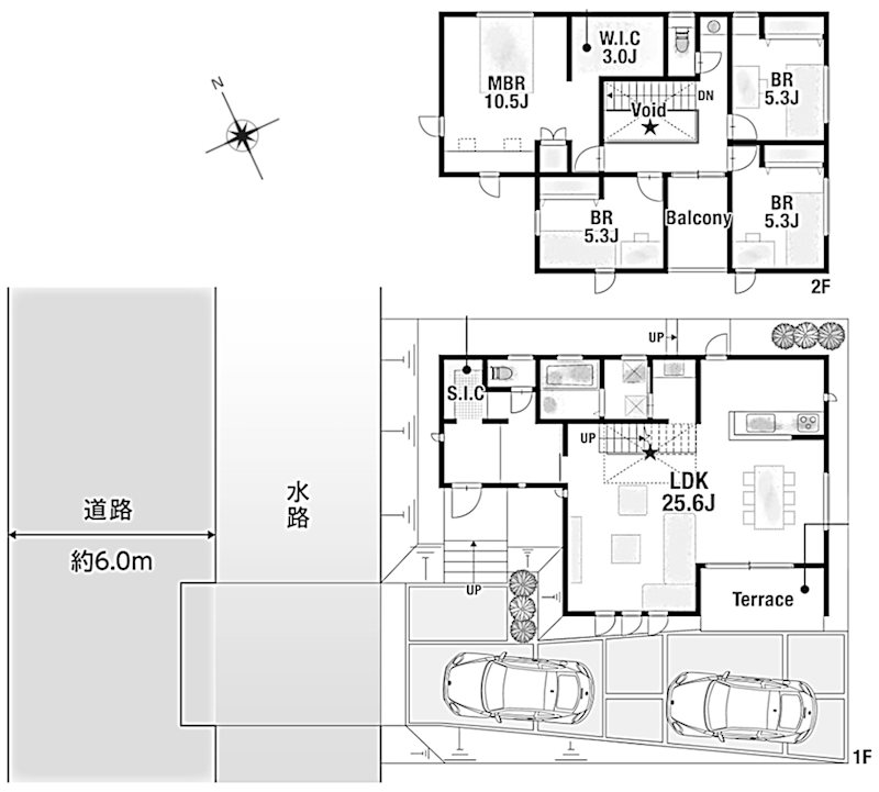 高槻市東上牧3丁目 新築一戸建 間取り図