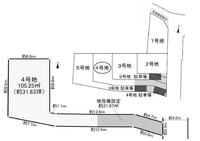 高槻市古曽部町3丁目　売土地4号地 間取り図
