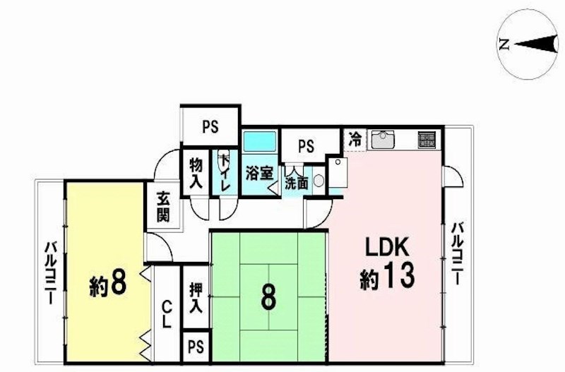 ネオコーポ茨木 間取り図