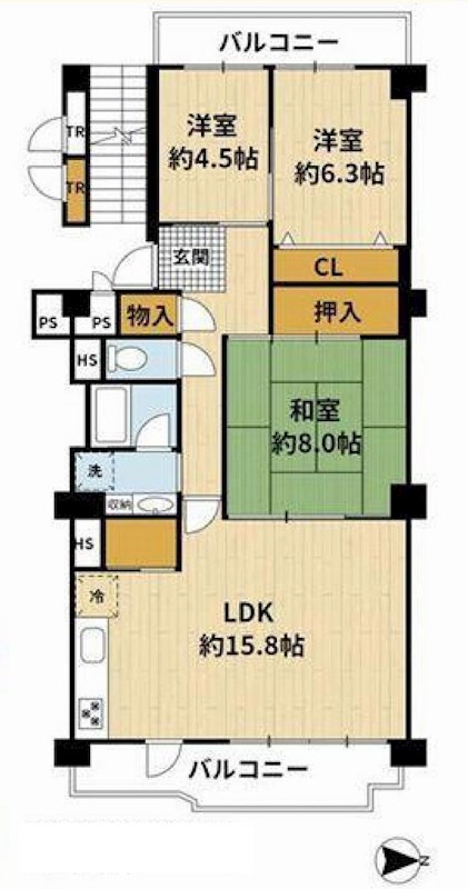 ネオコーポ茨木 間取り図