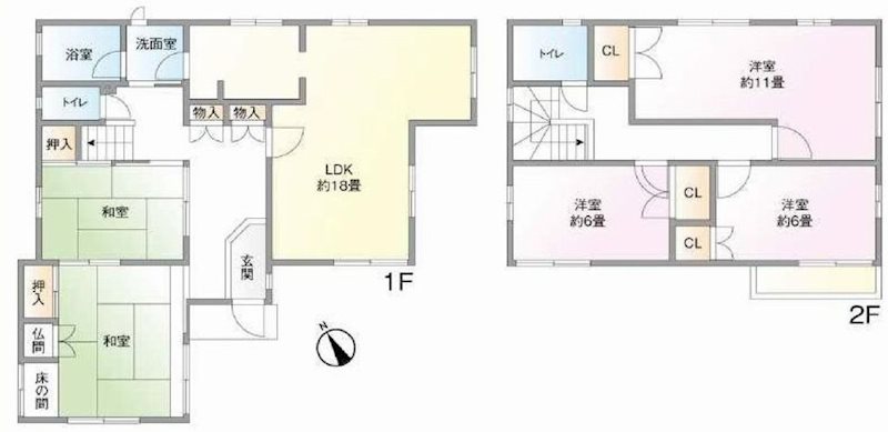 茨木市山手台7丁目　中古一戸建  間取り図