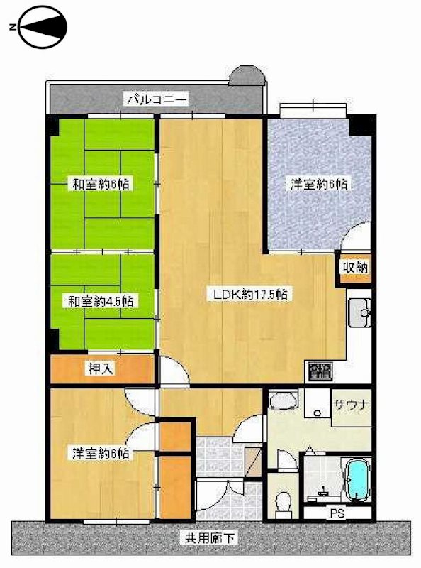 コラール別府 間取り図
