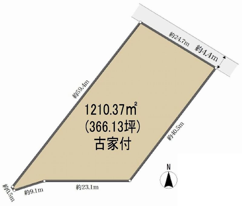 茨木市北春日丘3丁目　売土地  間取り図