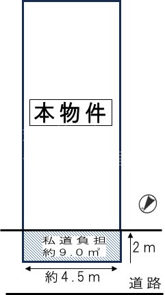摂津市正雀4丁目　売土地 間取り図