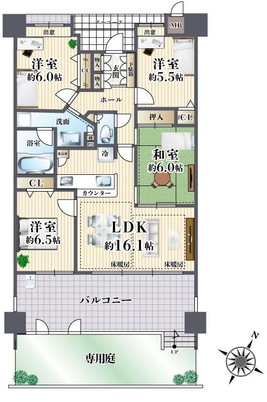 ランフォルセ高槻フォーリア 間取り図