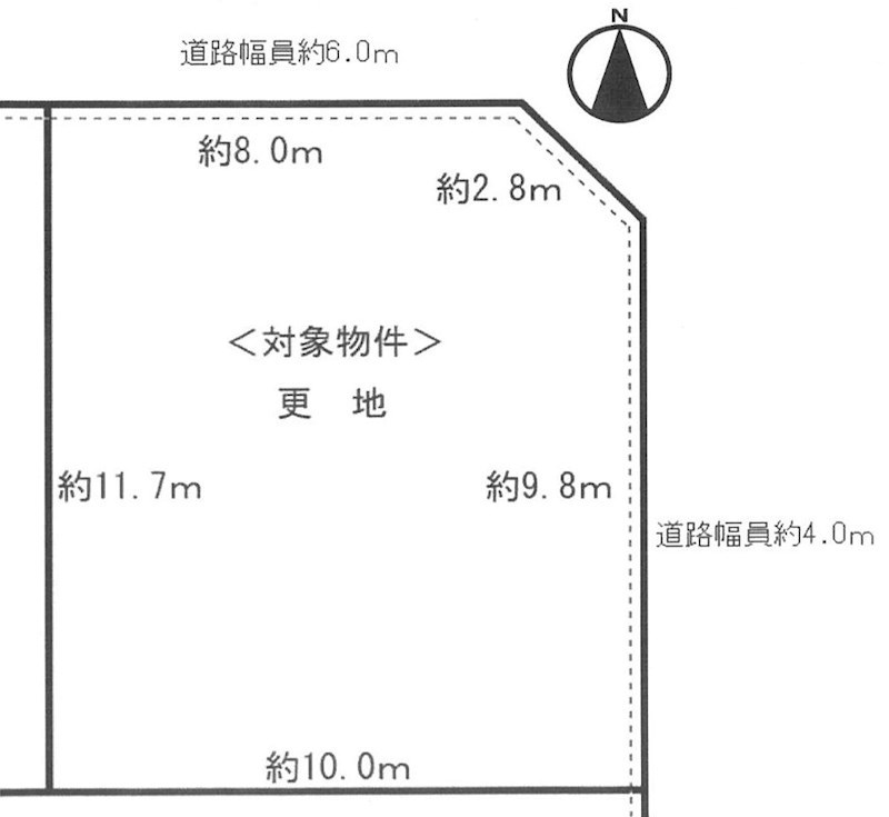 高槻市大塚町２丁目 建築条件付土地 間取り図