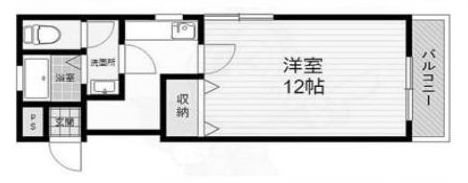 高槻第二コーポラス 間取り図