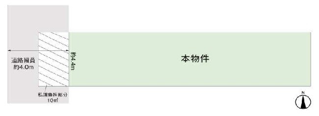 茨木市戸伏町 売土地 間取り図