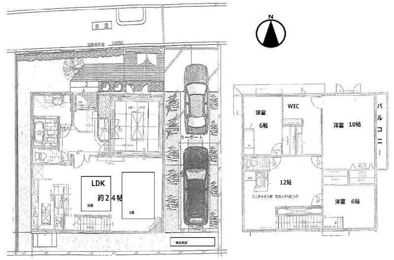 茨木市白川2丁目　中古一戸建 間取り図