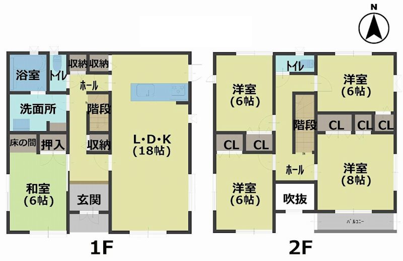 茨木市南春日丘5丁目　中古一戸建 間取り図