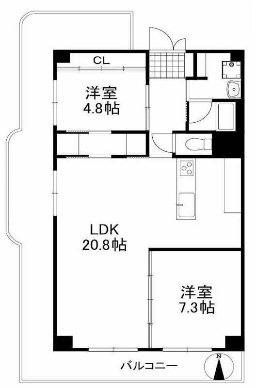 パレス茨木  間取り図