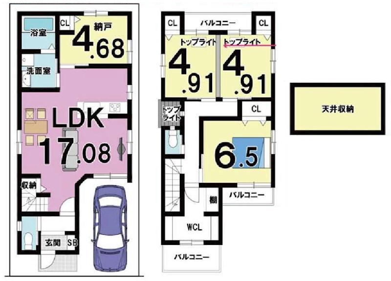 高槻市西冠３丁目　建築条件付売土地 間取り図