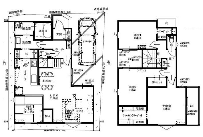 高槻市清福寺町　建築条件付売土地 間取り図