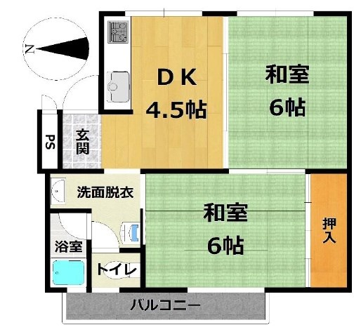 メゾン津之江  間取り図