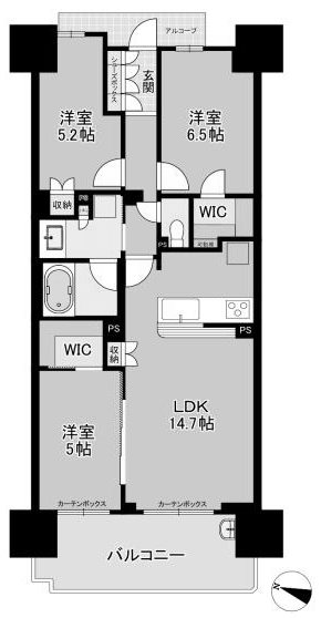 アーバン島本シティ 間取り図